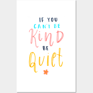 Be Kind Posters and Art